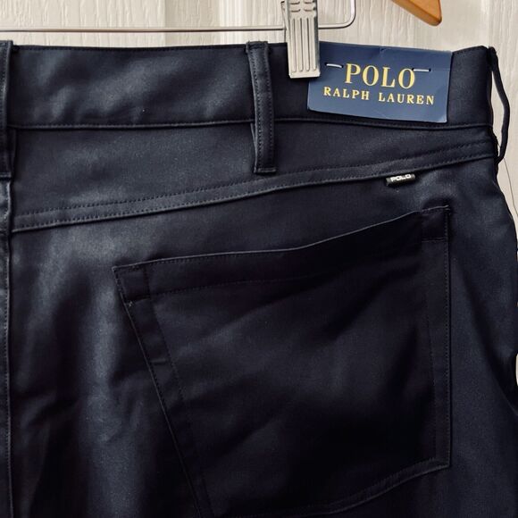 Polo Ralph Lauren Men 38x34 Performance Classic Stretch Navy Blue 5 Pocket Pants - Picture 3 of 10